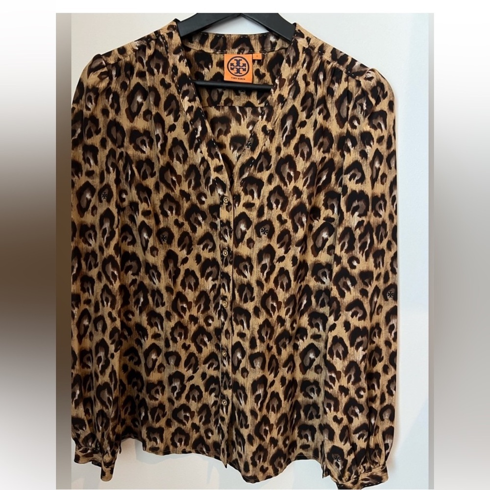 Tory Burch Leopard Print Women's Top Size XS